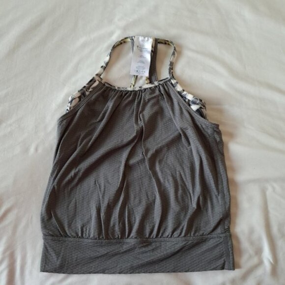 Ivivva girls size 6 tank top, gray - Picture 1 of 3